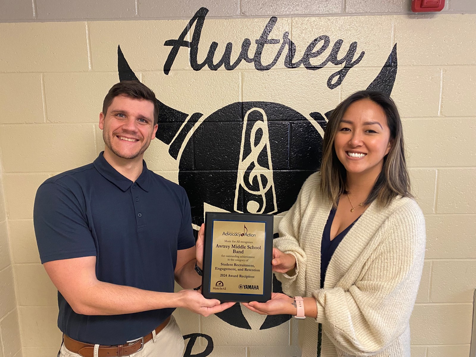 Awtrey Middle School Band Earns National Recognition for Advocacy in Action